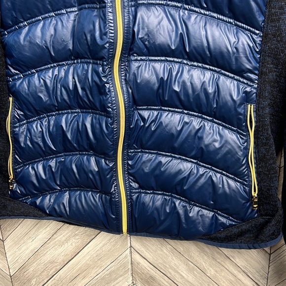 LONDON FOG PUFFY JACKET Xxl Navy Blue Gold Zipper - Picture 2 of 10